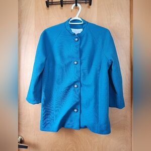 Vintage cowl neck women's blazer